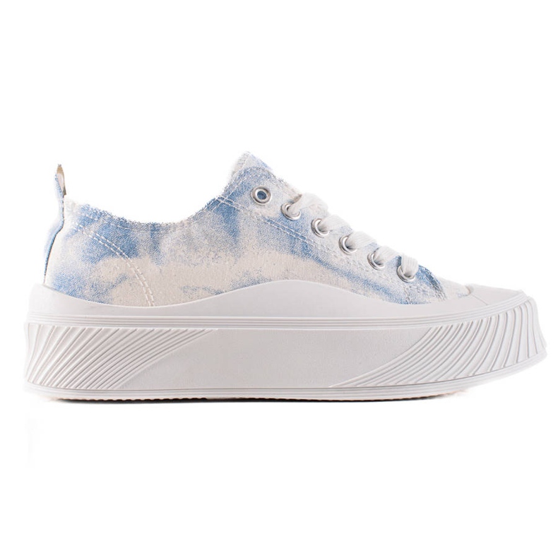 Seastar Modische Sneakers auf breiter Plattform weiß blau