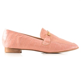Encor Elegante Loafer mit Öko-Leder rosa