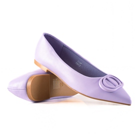 Seastar Violette Ballerinas mit Ornament lila