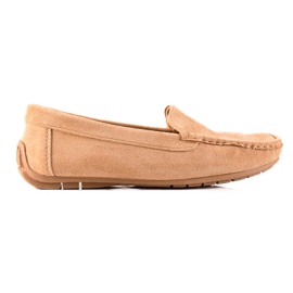 SHELOVET Bequeme Wildleder-Loafer beige