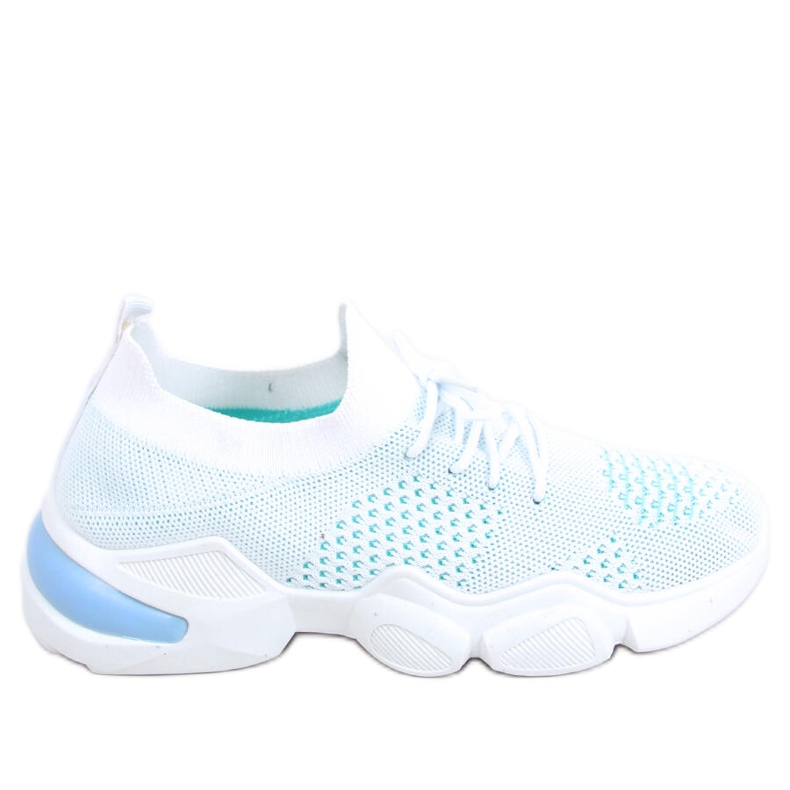 Harri Blaue Socken weiß