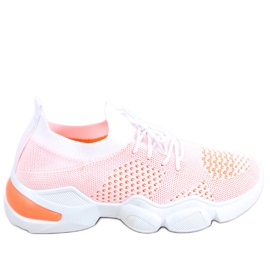 Harri Orange Socken weiß