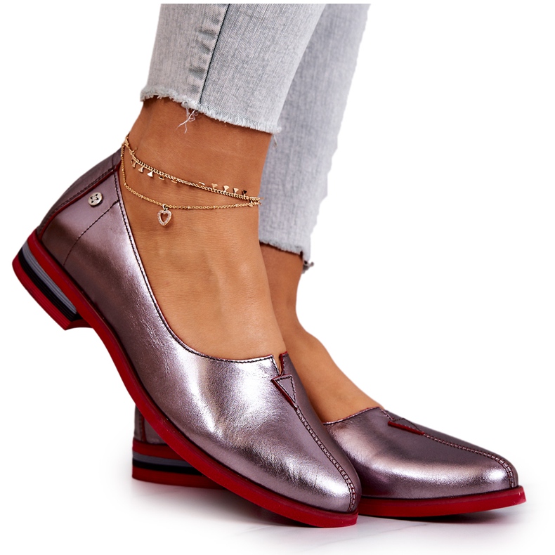 Lederschuhe Maciejka Silber 05035-42 mehrfarbig silber-