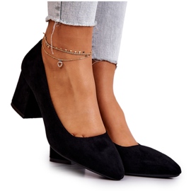 Wildlederpumps Sergio Leone PB411 Schwarz