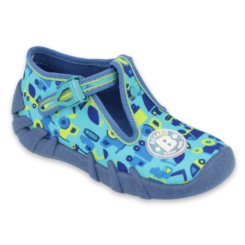Befado Kinderschuhe 110P409 blau grün