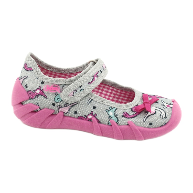 Befado Kinderschuhe 109P204 rosa silber- grau