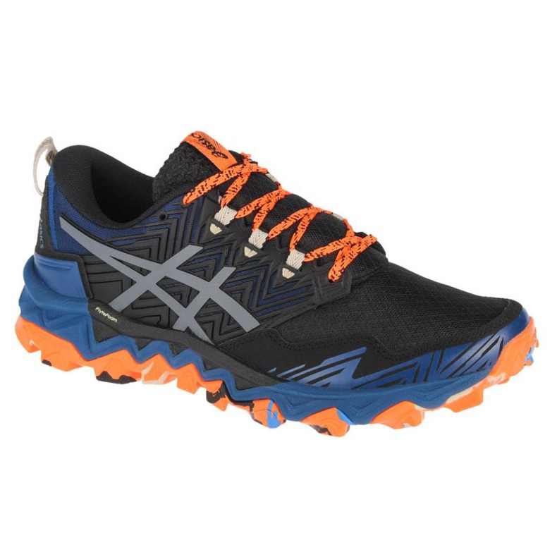 Asics Gel-Fuji Trabuco 8 M 1011A668-400 schwarz blau orange grau