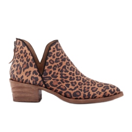 Marco Shoes Echtlederstiefel mit V-Schnitt 1954B-634-1 braun