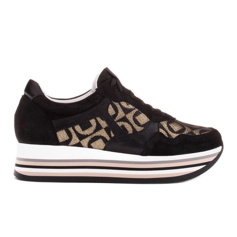 Marco Shoes Sneaker mit dicker Sohle aus natürlichem Wildleder 2228P-1285-041-001-1 schwarz