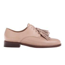 Marco Shoes Schnürschuhe mit Fransen 2222P-1250-1 beige