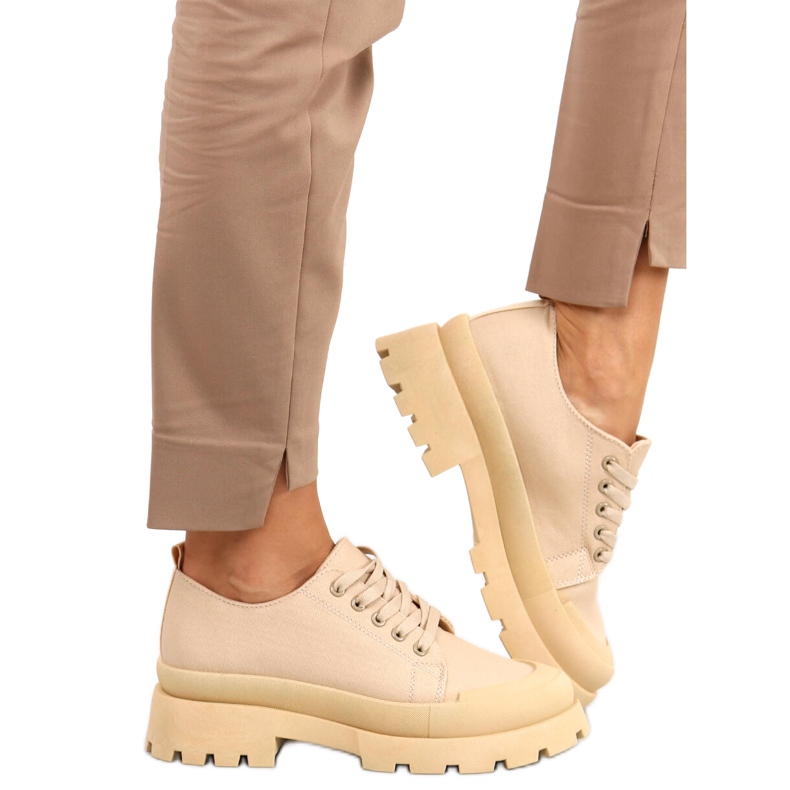 Golv Khaki Trekking-Sneaker beige