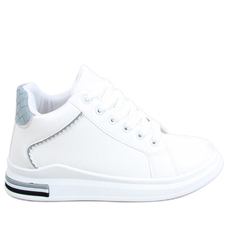 Turnschuhe auf einem versteckten Keil Izumi WEISS / BLAU weiß