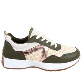 Akira Grüne Turnschuhe beige
