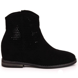 Durchbrochene Stiefel S. Barski W OLI141A schwarz