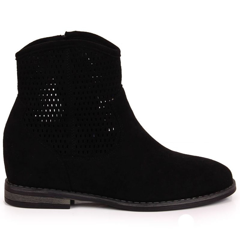 Durchbrochene Stiefel S. Barski W OLI141A schwarz