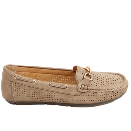 Nisa Khaki Damen-Slipper beige