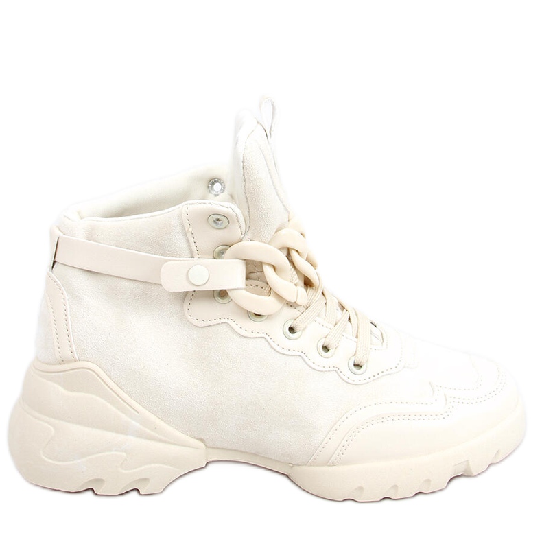 Turnschuhe mit einer abnehmbaren Kette Peri Beige