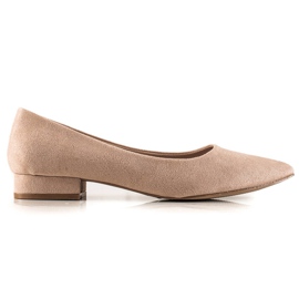 Goodin Bequeme Pumps mit spitzer Zehenpartie braun