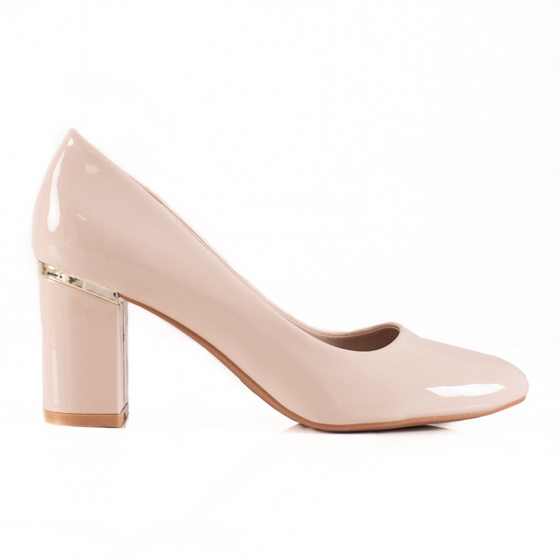 Goodin Klassische Lackpumps beige