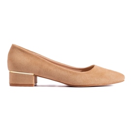 Goodin Klassische Pumps mit niedrigem Absatz beige
