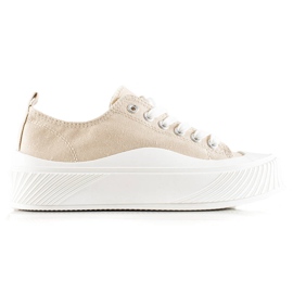 Seastar Beige Sneakers auf der Plattform