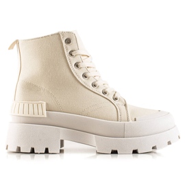 Seastar Modische High Sneakers auf der Plattform beige
