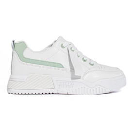 TRENDI Sneakers mit Öko-Ledermode weiß