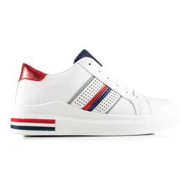 TRENDI Lässige weiße Sportschuhe