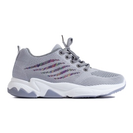 TRENDI Sportschuhe Turnschuhe grau