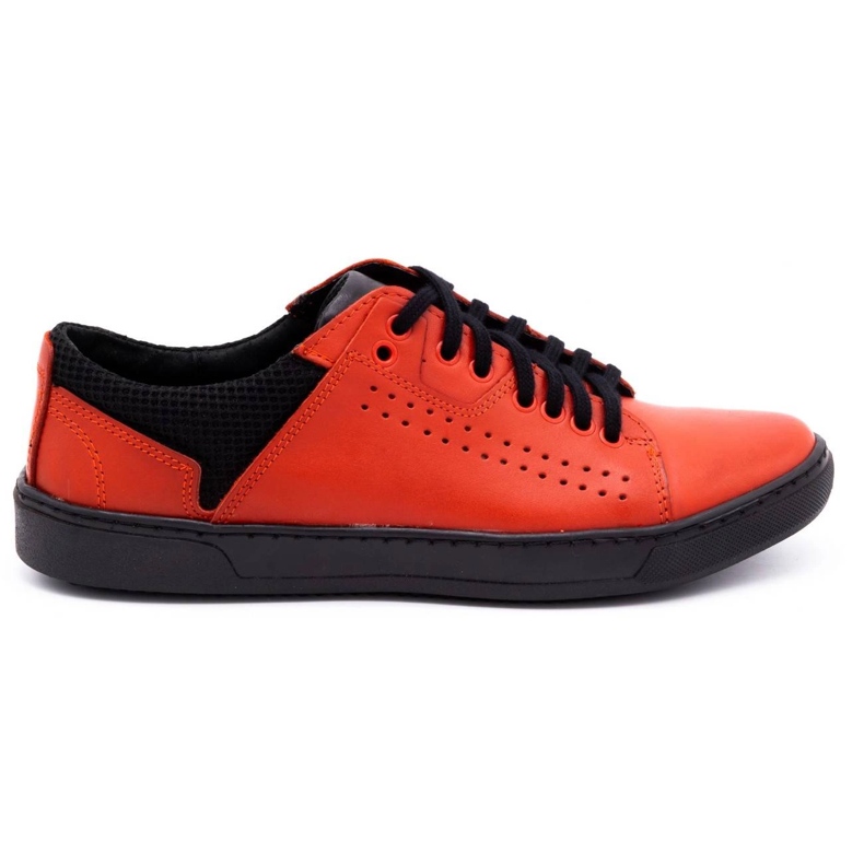 Olivier Herren Freizeitschuhe aus Leder 933MP rot