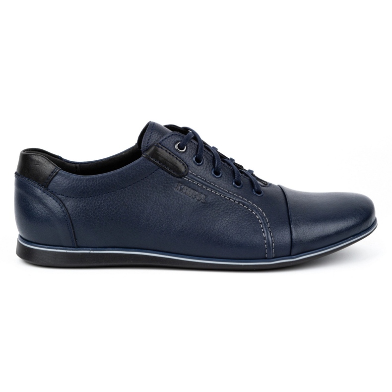 Kampol Freizeitschuhe für Herren aus Leder 39 / 63KAM marineblau