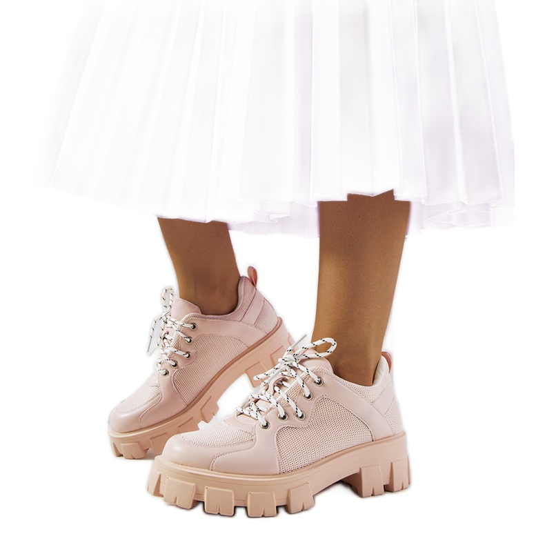 Pinke Bernic-Sneaker für Damen rosa