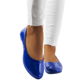 Odense blaue Lackballerinas