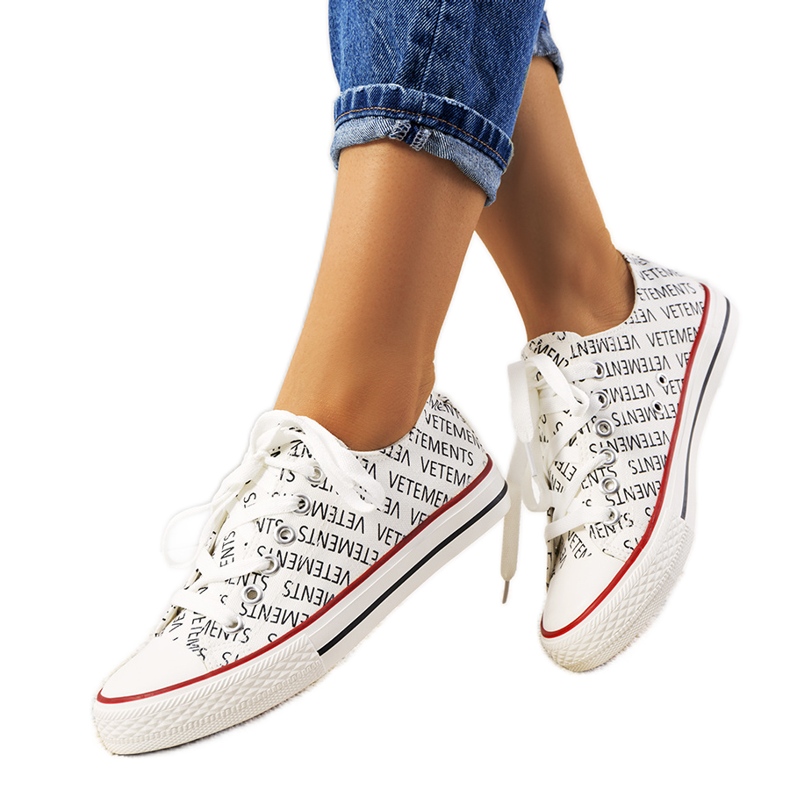 Weiße Ellis Damenturnschuhe