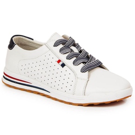 Lederturnschuhe Filippo W PAW312 weiß