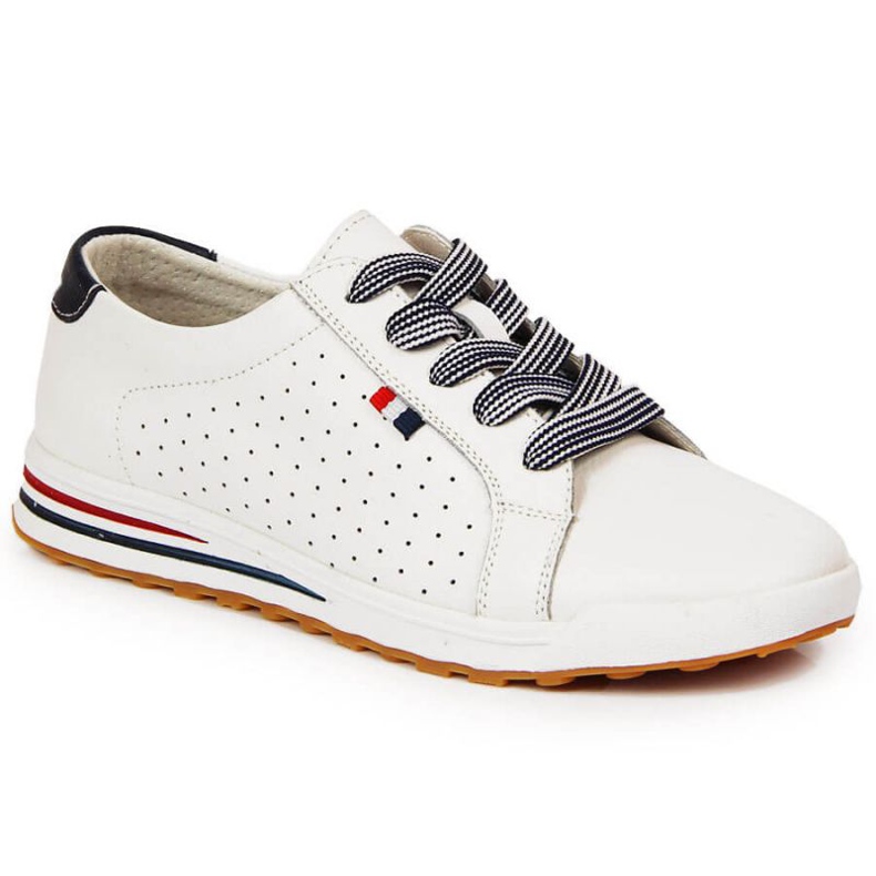 Lederturnschuhe Filippo W PAW312 weiß