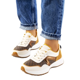 Braune Isham-Sneaker für Damen beige