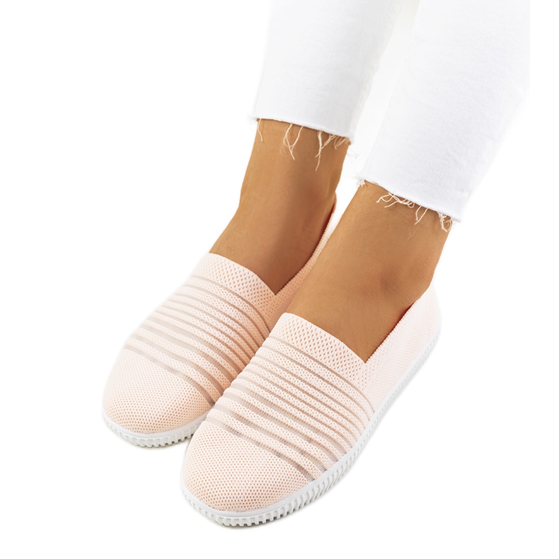 Royse rosa durchbrochene Turnschuhe