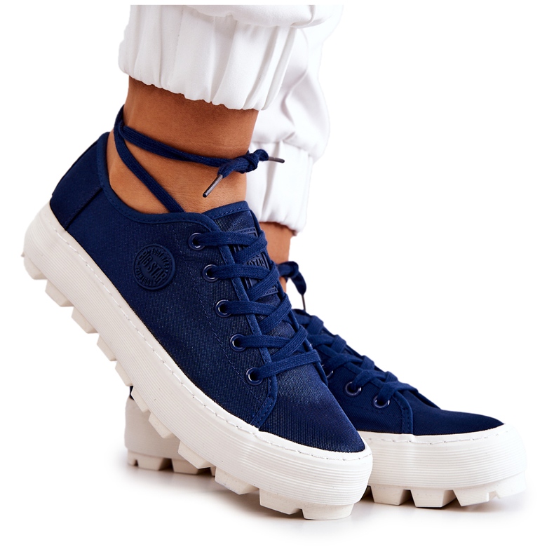 Damen Turnschuhe Big Star JJ274491 Marineblau