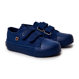 Klassische Kinderturnschuhe Big Star JJ374039 Marineblau
