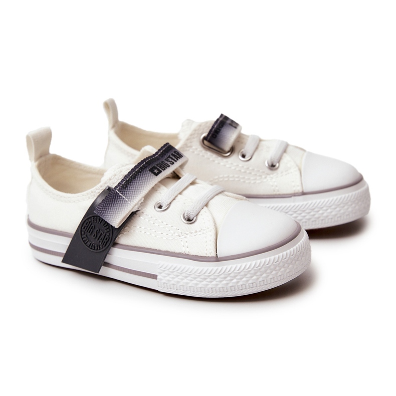 Kinder Low Sneakers Big Star JJ374075 Weiß