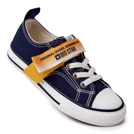 Niedrige Turnschuhe für Kinder Big Star JJ374072 Marineblau