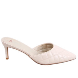 Gesteppte Pantoffeln Gloria Beige