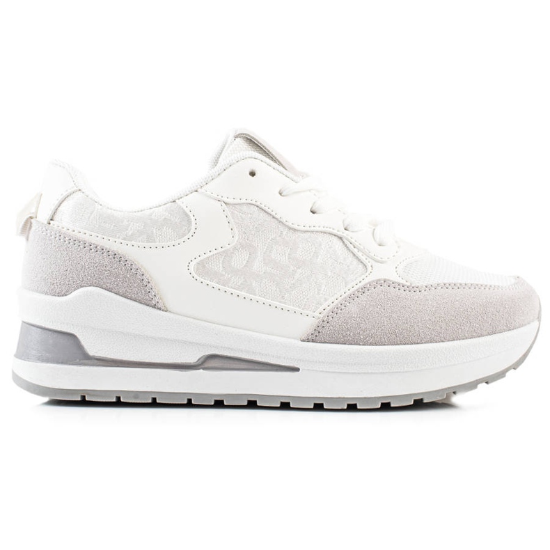 TRENDI Stylische Sneaker auf der Plattform weiß