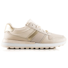 TRENDI Stylische Sneaker mit Mesh beige