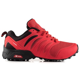 TRENDI Bequeme Trekkingschuhe rot