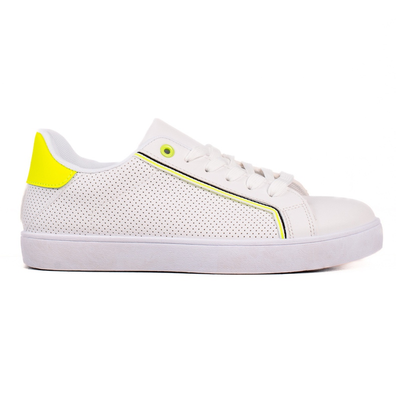 TRENDI Freizeitschuhe mit Neoneinsatz weiß