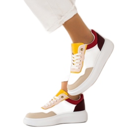 BUONAROTTI Modische Sportschuhe Turnschuhe weiß mehrfarbig