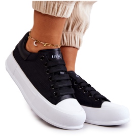 Damen Turnschuhe GOE JJ2N4073 Schwarz weiß