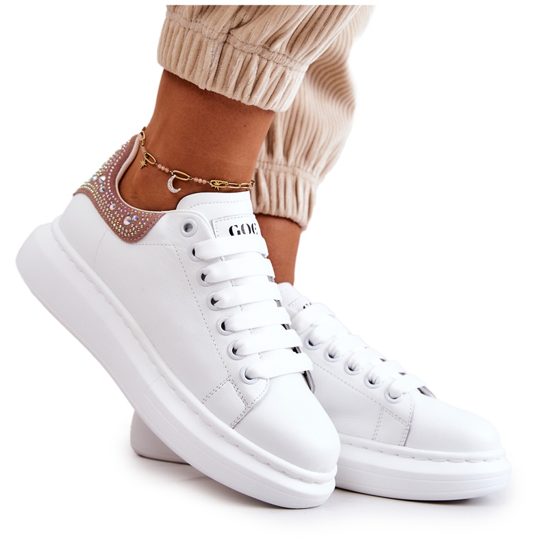 Damen Sportschuhe GOE JJ2N4051 Weiß und Pink rosa